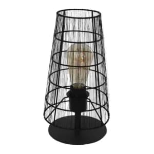 Gaze Table Lamp Black Matte, Fabric