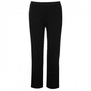 DKNY Tiny Logo Pyjama Bottoms Ladies - 002 BLACK PRT