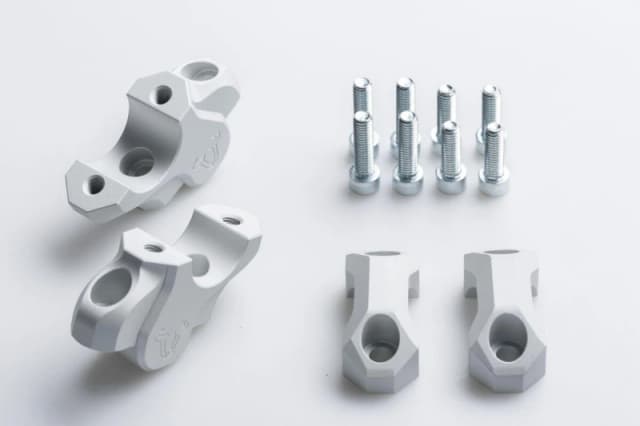 LEH.07.039.12601/S - LEH.07.039.12601/S - SW Motech Bar Back Handlebar Riser Kit - BMW S 1000 XR 2016-2017 - Anodised/Silver Anodized LEH.07.039.12601