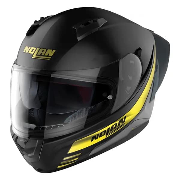 Nolan N60-6 Sport Outset 022 Flat Black Yellow Full Face Helmet Size S