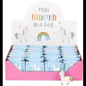 Set of 24 Standing Rainbow Unicorn with Bag