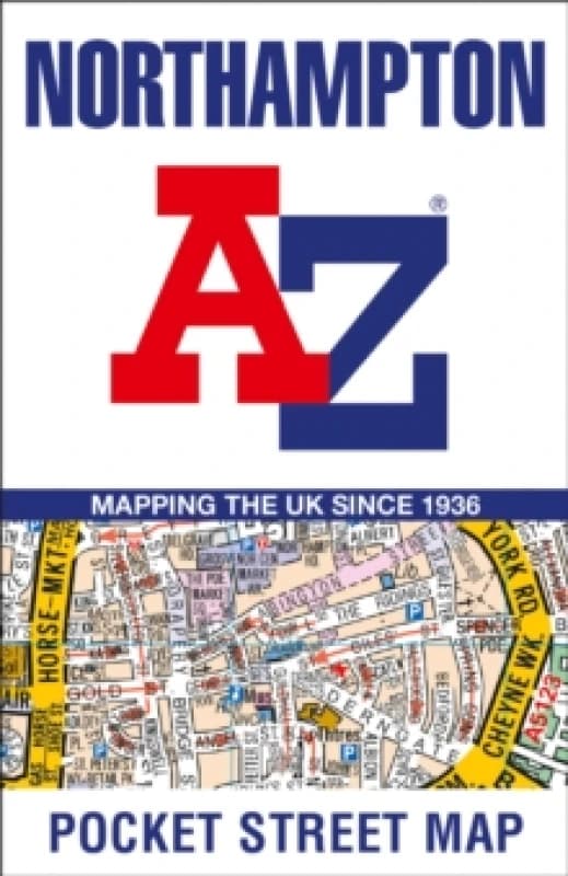 Northampton A-Z Pocket Street Map. By AZ Maps Books