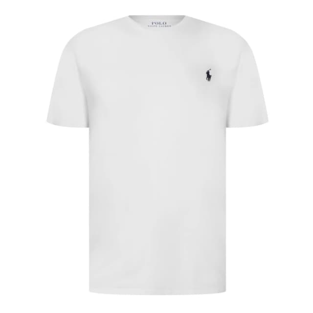 Polo Ralph Lauren Mens Regular Fit Short Sleeve T-Shirt White/Navy male S