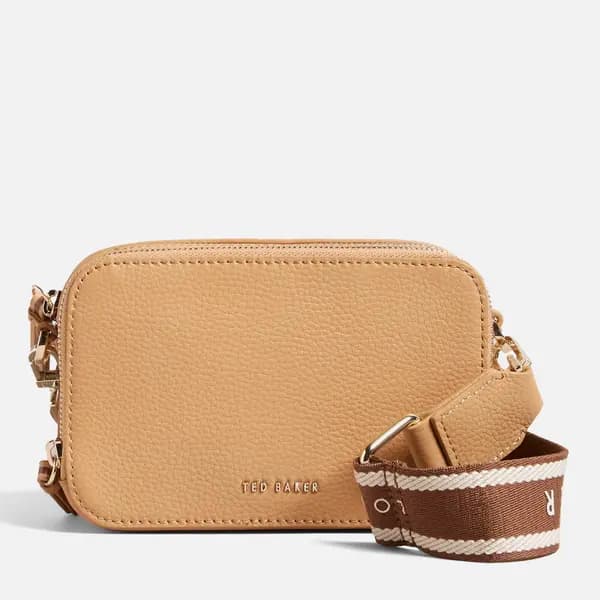 Ted Baker Stunna Pebble-Grained Faux Leather Mini Camera Bag