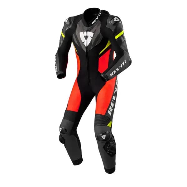 REV'IT! Hyperspeed 2 One Piece Suit Black Neon Red Size 46