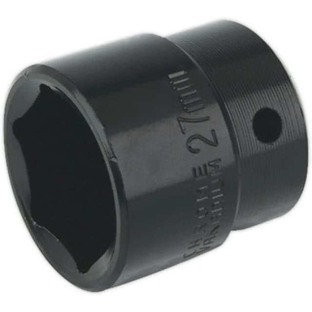 Loops 27mm Forged Impact Socket - 1/2 Inch Sq Drive - Chrome-Vanadium Wrench Socket Multi