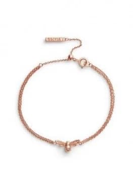 Olivia Burton Lucky Bee Chain Bracelet Rose Gold