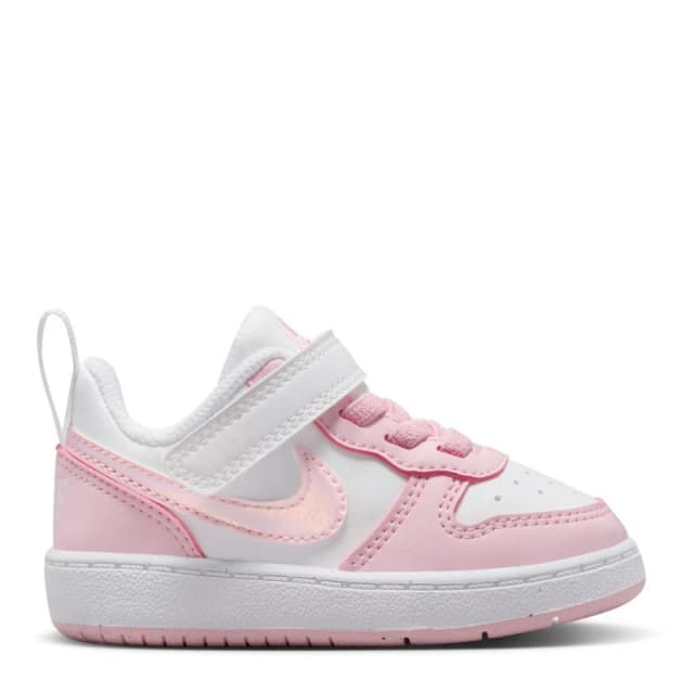 Nike Court Borough Low Recraft Shoes Infants White/Pink female C3 (19)