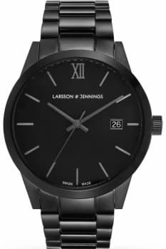 Unisex Larsson & Jennings Saxon 39mm Automatic Watch SAX39-3LBLK-C-A-B-BB-O