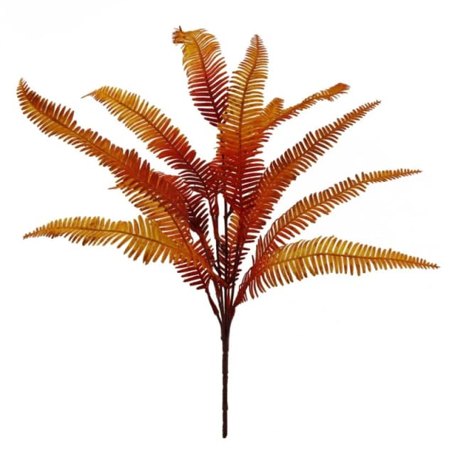 Leaf 55cm Artificial Autumn Fern Bush Plant