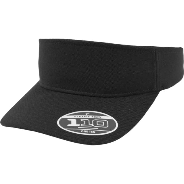 Flexfit by Yupoong 110 Visor Cap in Black Unisex One Size