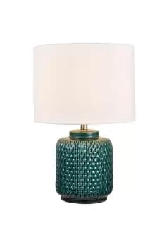 Lighting and Interiors Group The Lighting and Interiors Teal Vision Gloss Table Lamp