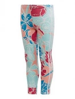 Adidas Originals Girls Leggings - Blue
