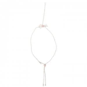 Swarovski Lifelong Bow Y Necklace - Silver