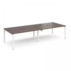 Adapt double back to back desks 3200mm x 1200mm - white frame and