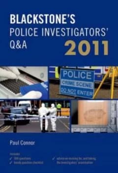 Blackstones Police Investigators Q and A 2011 by Paul Connor Paperback