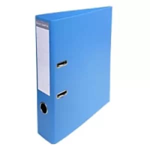Prem'Touch Lever Arch File PVC A4, S70mm 2 Ring, Blue, Pack of 10
