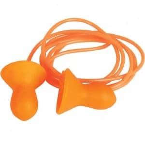 Howard Leight Quiet Corded Reusable Earplugs Orange Flip Top Box Pack 100 Pairs