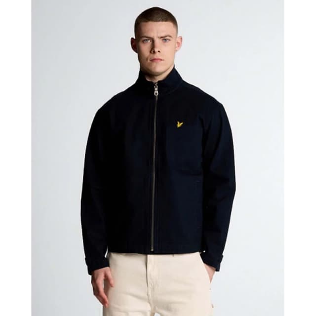 Lyle and Scott High Neck Twill Jacket Blue male L