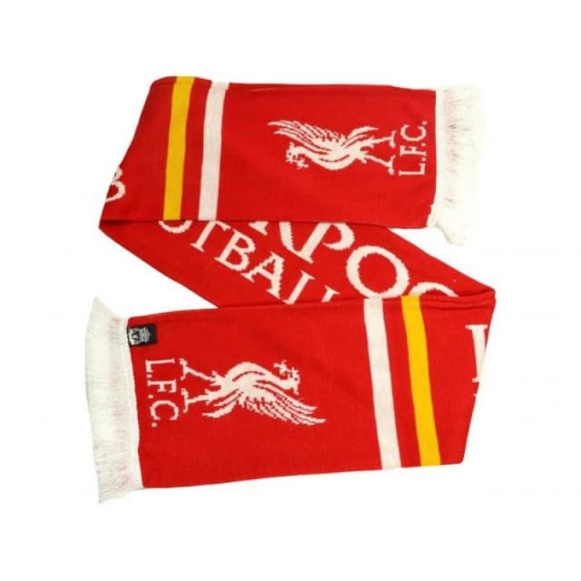 Liverpool FC Mens Liver Bird Jacquard Scarf in Red Red Male One Size