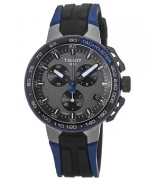 Tissot T-Race Chronograph Blue Strap Mens Watch T111.417.37.441.06 T111.417.37.441.06