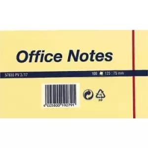 tesa Sticky note 57655-00000 125mm x 75mm Yellow 100 sheet