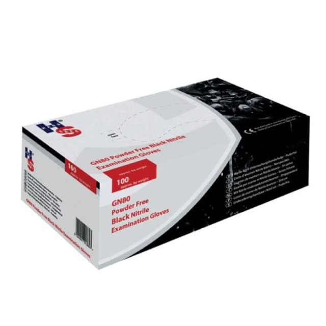Handsafe Speciality Nitrile Gloves Black Medium (100 Pack) GL897 - M
