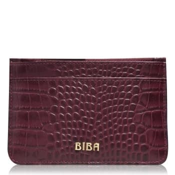Biba BIBA Leather Zip Top Coin Purse - Burgundy