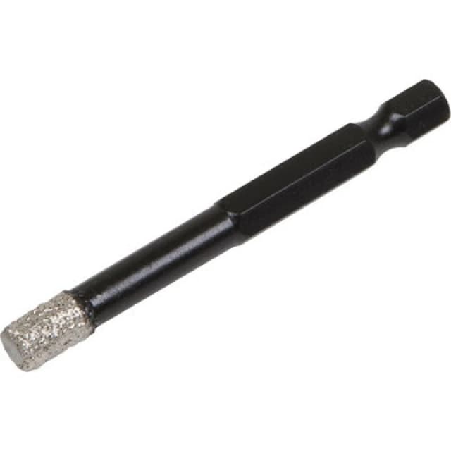 Loops 7mm Vacuum Brazed Diamond Drill Bit - Hex Shank - Suitable For Use With Drills Multi
