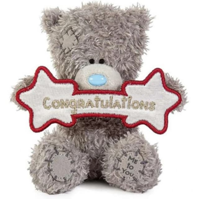 Me To You Tatty Teddy Plush 10Cm High Congratulations Bear Official Collection