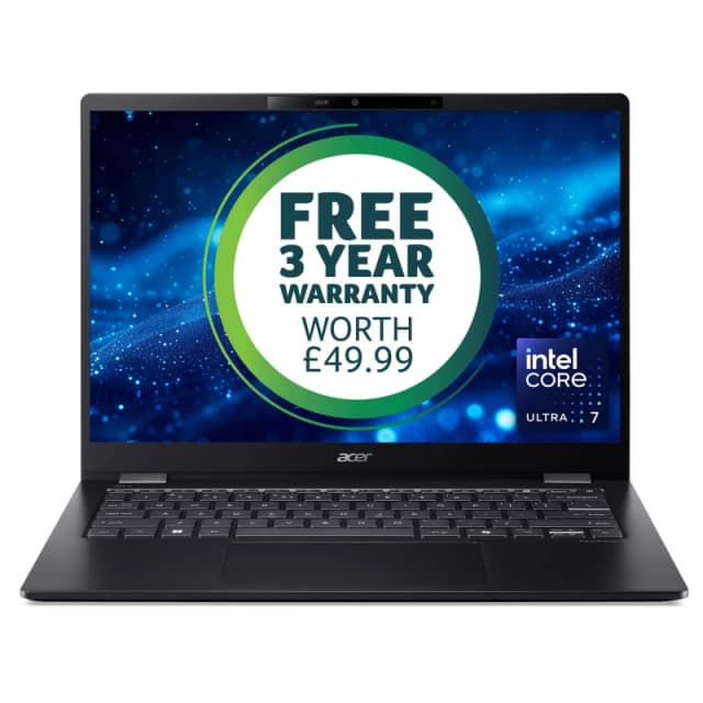 Acer Acer TravelMate P6 14 AI TM P6 U7-256V 16GB 512GB 14" W11P Intel Core Ultra 7 Laptop 35.6cm (14") WQXGA+ LPDDR5x-SDRAM SSD WiFi 7 (802.11be) Wi