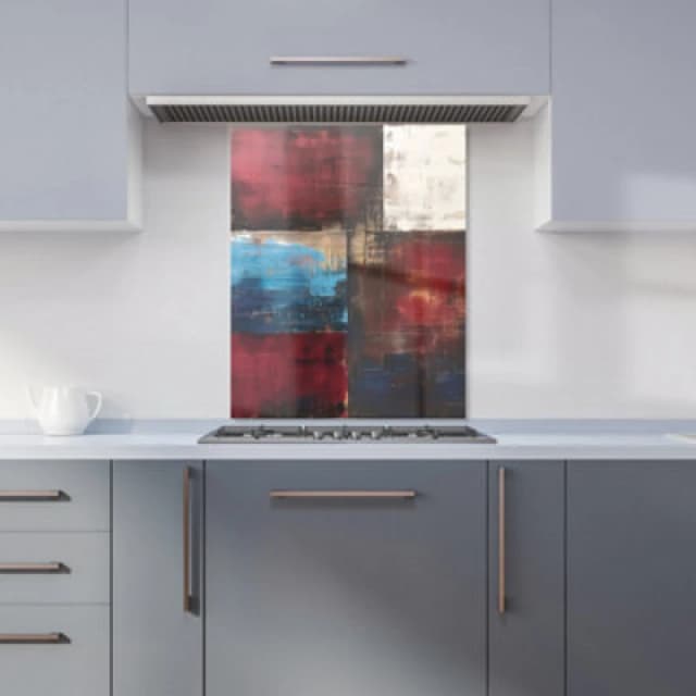 Warren Reed Designer Rustic Harmony In Bold Colours Kitchen Splashback