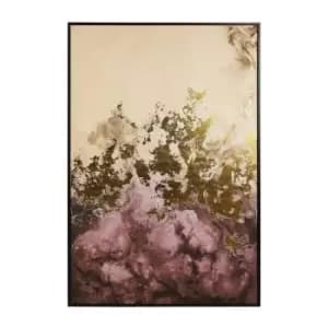 Astratto Cream and Mauve Framed Wall Art