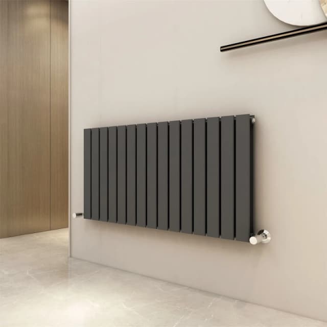 MCC Direct Designer Flat Panel Double Radiator 600x1020mm Anthracite Grey