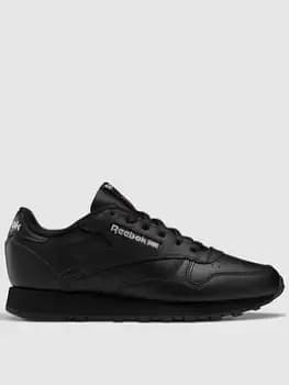 Reebok Classic Leather Womens, Cblack/Cblack/Pugry5, size: 4, Female, Trainers, GY0960