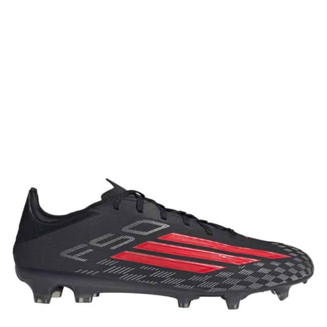 adidas F50 Pro Adults Firm Ground Football Boots Black/Red male 9.5 (44)