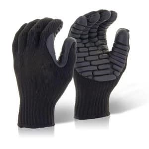 Glovezilla Anti Vibration Glove Black L Ref GZAVGL Up to 3 Day