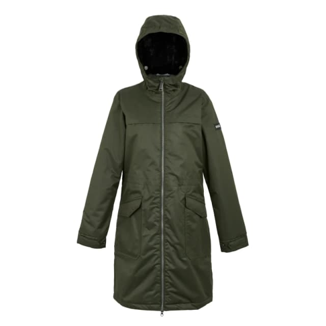 Womens waterproof hooded jacket Regatta Romine II Vert Female 36
