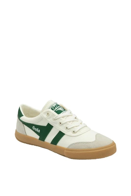 Gola Womens Badminton Trainers - White/Green, Size 8, Women White/Green VX6PO Female 8