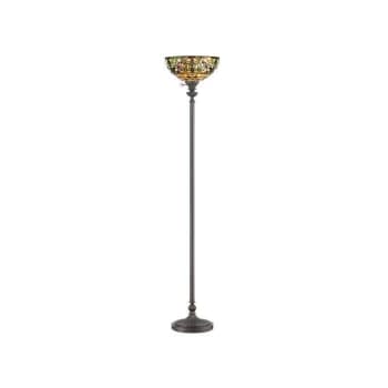Kami - 1 Light Floor Lamp Bronze, E27 - Elstead