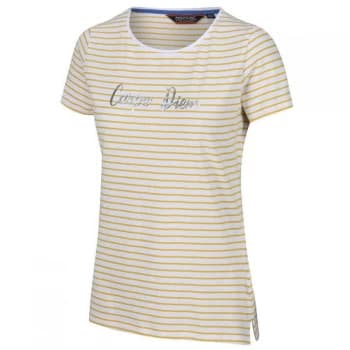 Regatta Olwyn Stripe Organic T-Shirt - YellowSulphr