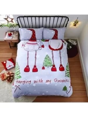 Catherine Lansfield Hanging With My Gnomies Christmas Duvet Set