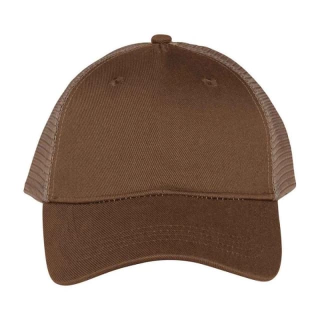 Native Spirit Womens 5 Panel Trucker Cap in Camel Camel Female One Size