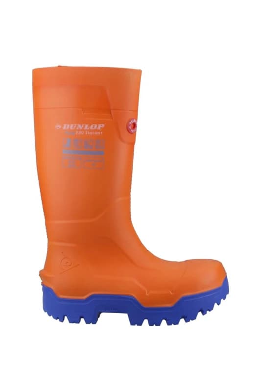 Dunlop FIELDPRO THERMO+ Safety Wellington Boots Orange unisex