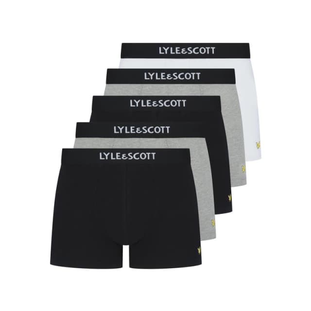 Lyle and Scott Henrick Boxers Black/White/Gre male Small