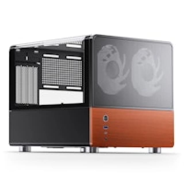 Jonsbo V12 Micro-ATX Panoramic Mini-Tower Case - Black