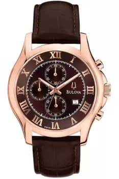 Mens Bulova Dress Chronograph Watch 97B120