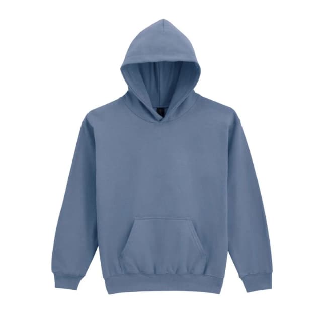 Gildan Soft Touch Midweight Hoodie in Mid Blue Size: XS Mid Blue Unisex XS