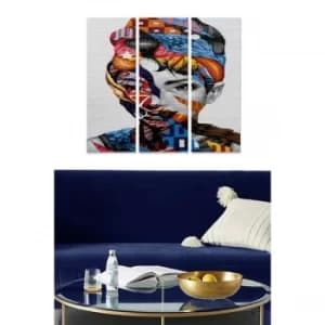 MDF7436501494476 Multicolor Decorative MDF Painting (3 Pieces)