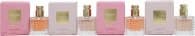 Valentino Donna Miniature Gift Set 2 x 6ml Donna Eau de Parfum + 2 x 6ml Donna Acqua Eau de Toilette